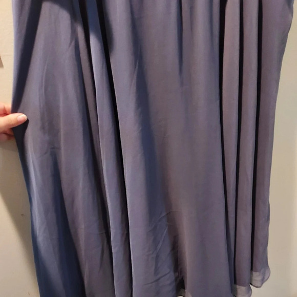 ASOS DESIGN Dusty Blue Maternity 3D embellished crop top midi dress in Size 12US - Picture 12 of 14